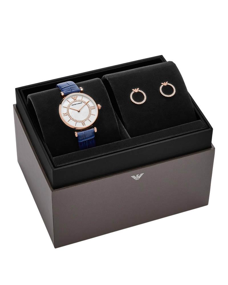 Набор часы  + серьги Emporio Armani
