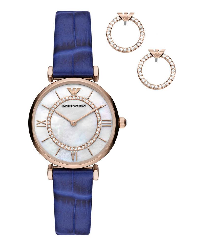 Набор часы  + серьги Emporio Armani